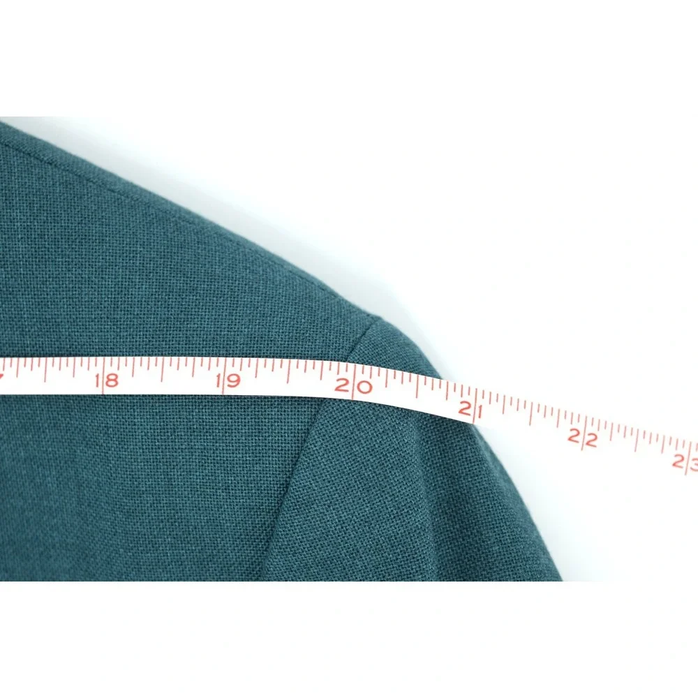 Vintage Hardwick Clothes Men's 46R Green Hopsack Blazer Sport Coat Gold Button
